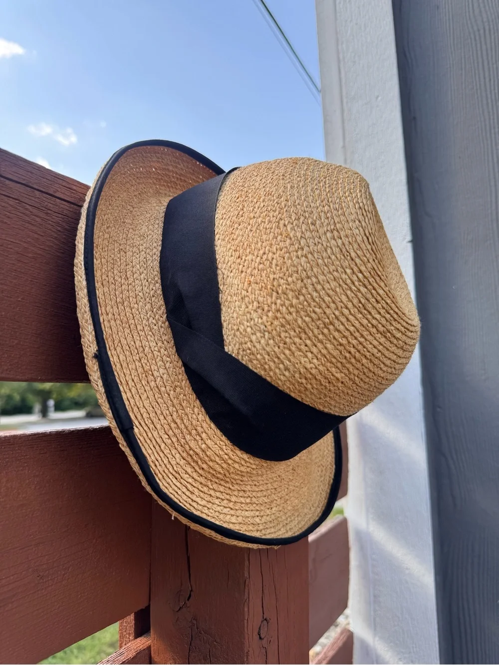 Tilley Women’s Brand Rebecca Sun Raffia Hat Vintage 90s Size LG